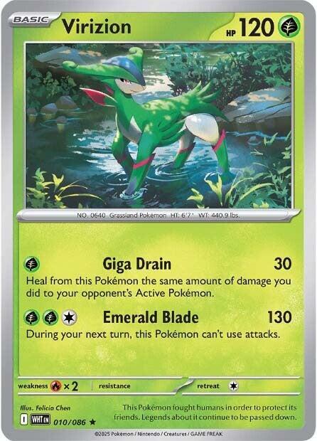 Virizion - 010/086  SV11W White Flare Poke Ball Holo pokemon - MINT