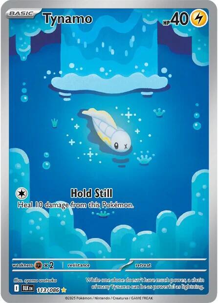 Tynamo - 113/086 Black Bolt Illustration Rare Pokemon - NM/MINT