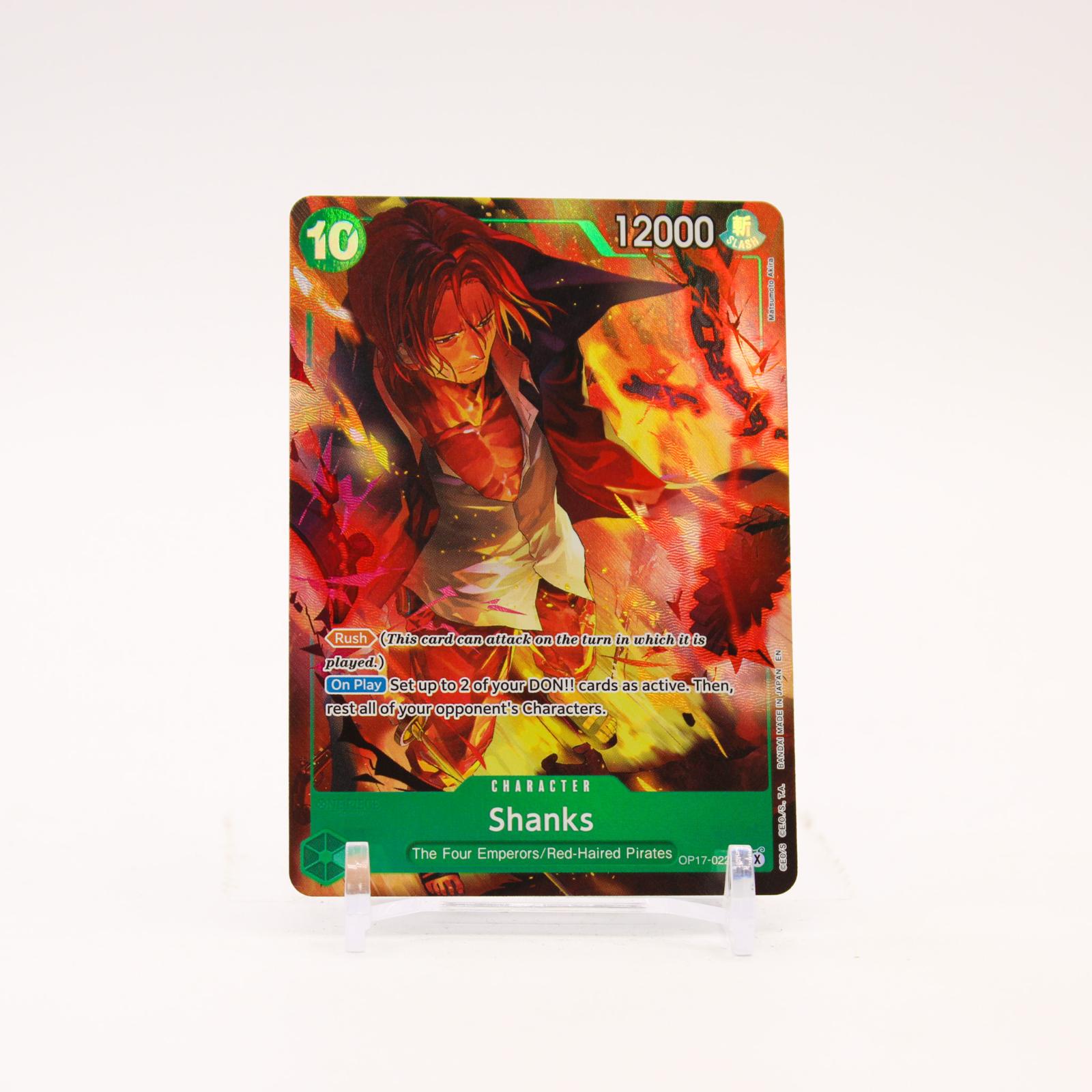 Shanks Alternate Art - OP17-022 The World's Strongest Warriors SR One Piece - NM