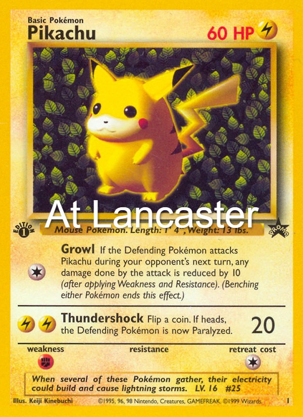 Pikachu - 1 Wizards Black Star Promos Promo Pokemon - NM/LP (Lanc)