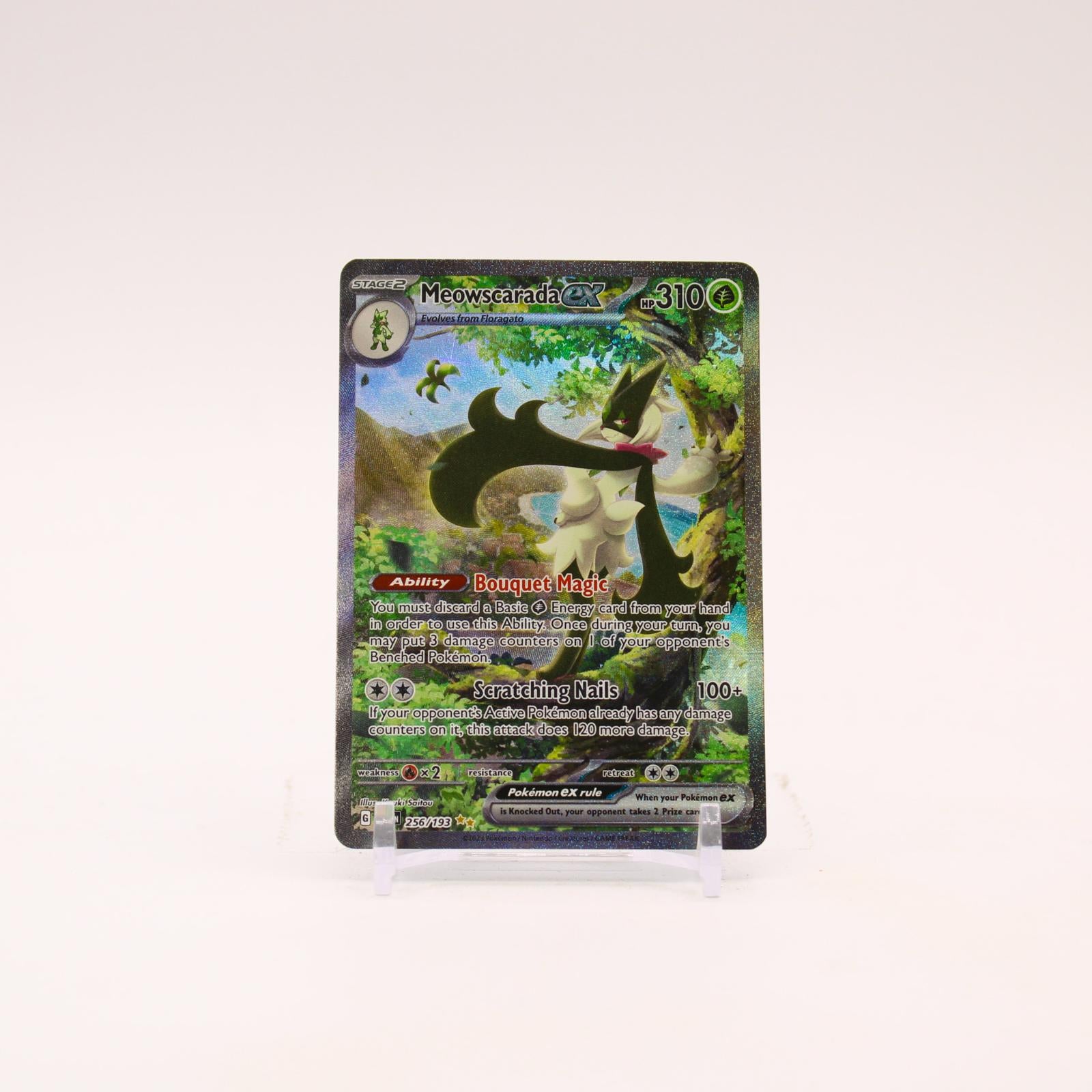 Meowscarada ex - 256/193 Paldea Evolved Holo Special Illustration Pokemon - NM