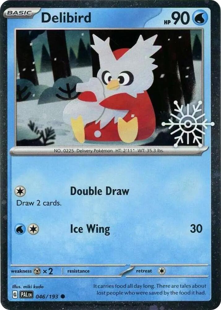 Delibird - 046/159 Holiday Calendar Cosmos Holo PROMO Pokemon - NM/MINT