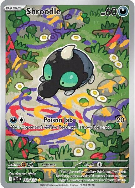 Shroodle - 149/132 Mega Evolution Illustration Rare Pokemon - NM/MINT