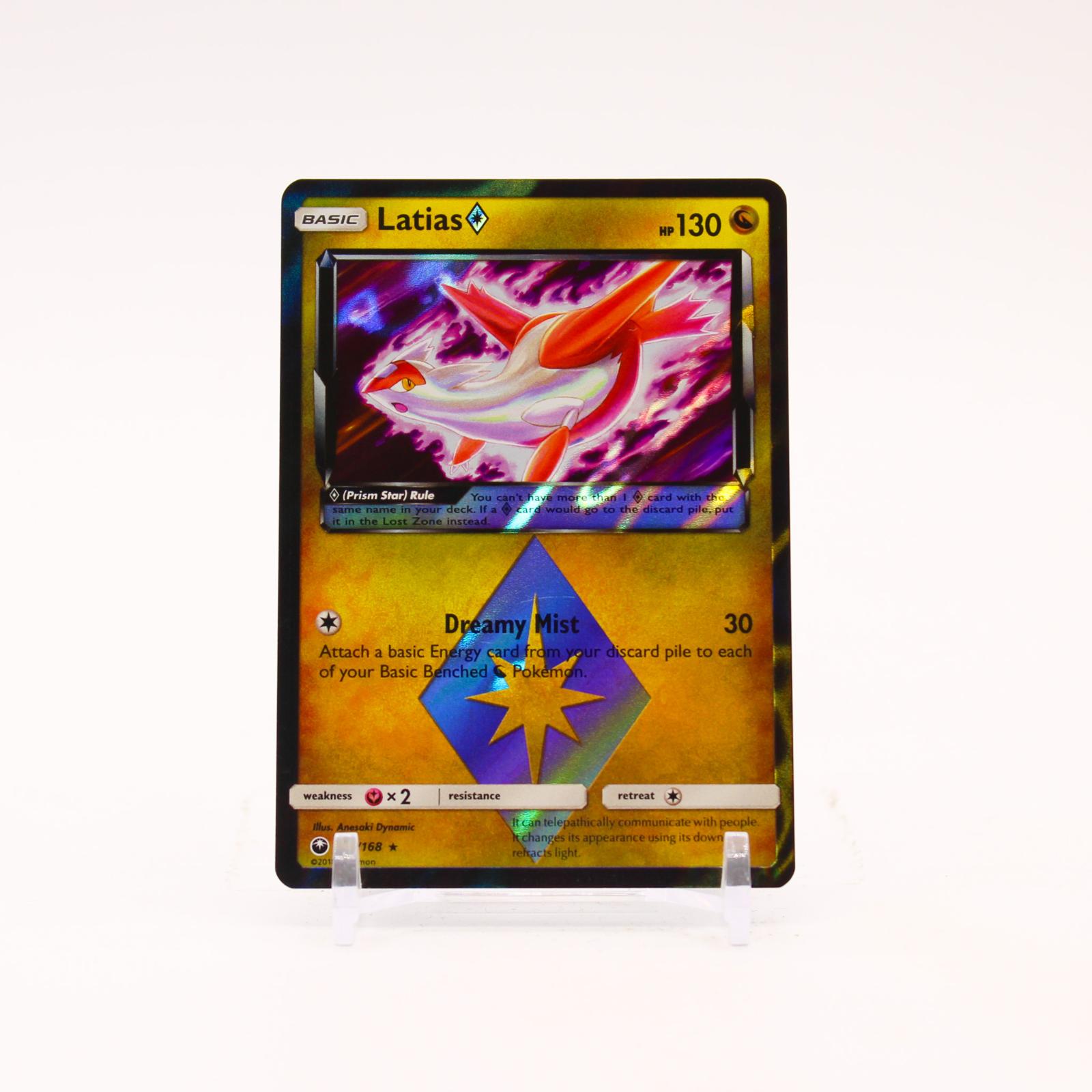 Latias - 107/168 Celestial Storm Holo Prism Star Rare Pokemon - NM