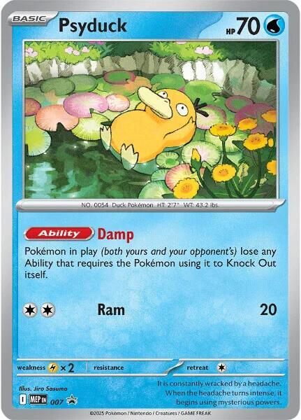 Psyduck - MEP007 Mega Evolution Promo Pokemon - NM/MINT