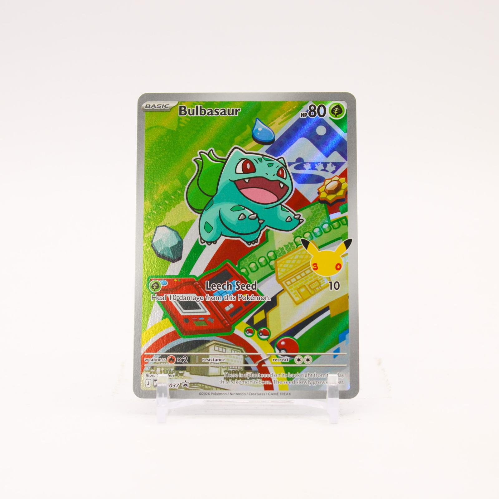 Bulbasaur - MEP037 Mega Evolution First Partner Holo Promo Pokemon - NM/MINT