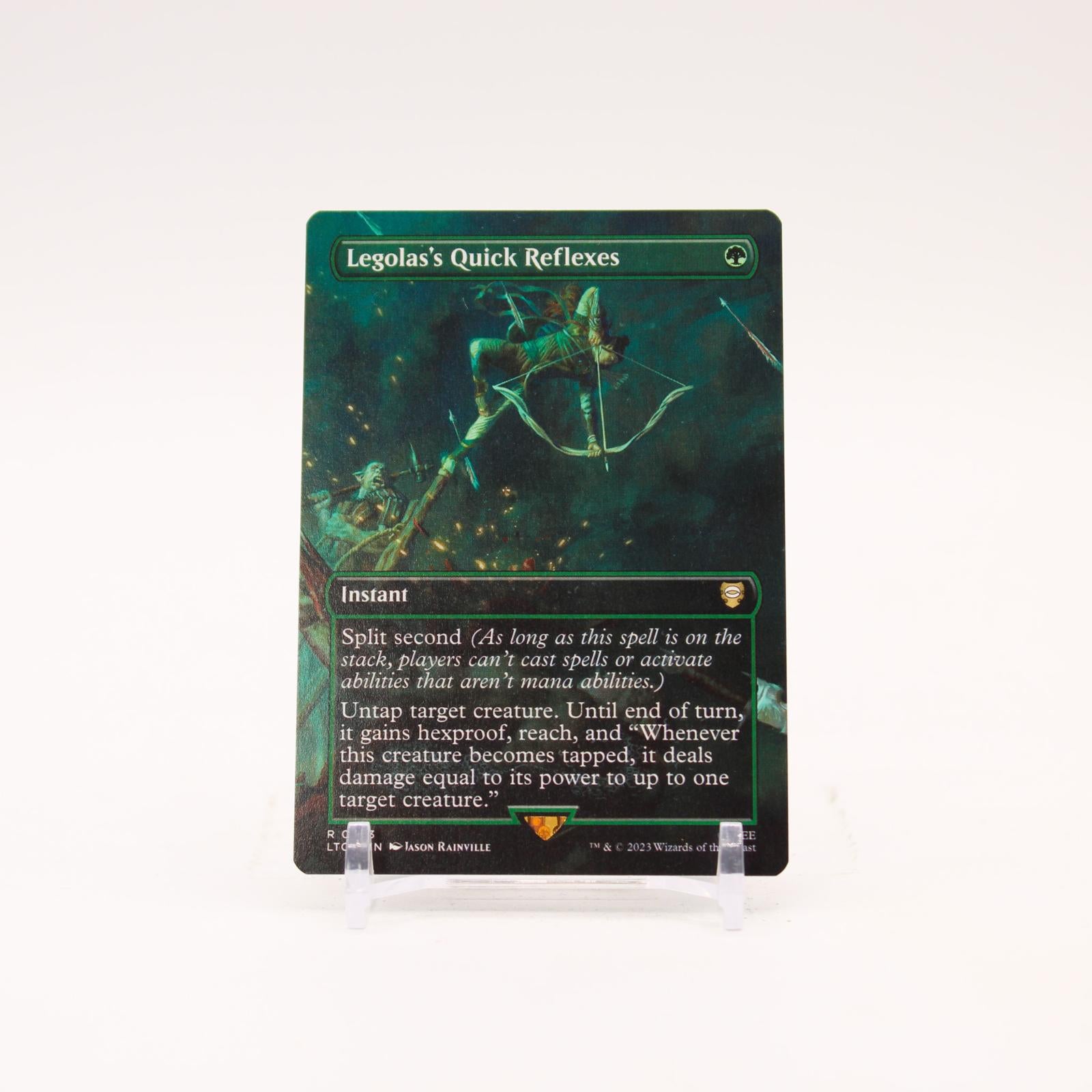 Legolas's Quick Reflexes Borderless - 493 The Lord of the Rings Rare Magic - NM