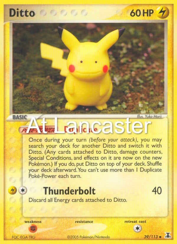 Ditto - 39/113 Delta Species Uncommon Pokemon - DMG (Lanc)