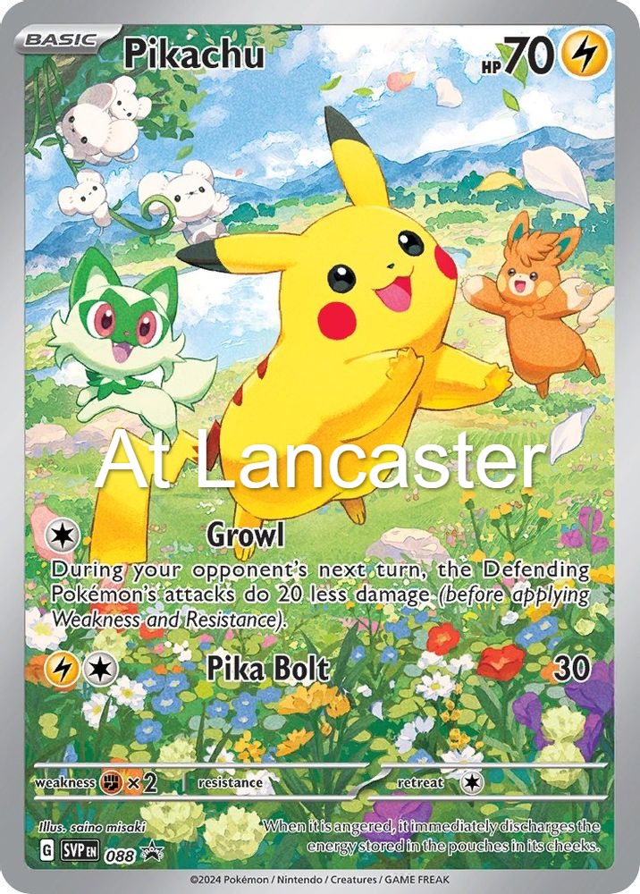 Pikachu - 088 Scarlet & Violet Promo SEALED Promo Pokemon - NM (Lanc)