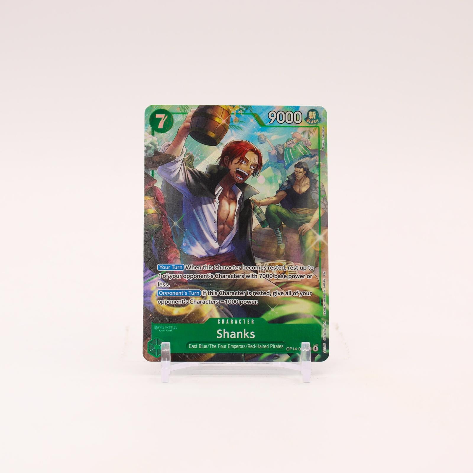 Shanks Alternate Art - OP14-027 The Azure Sea's Seven R One Piece - NM/MINT