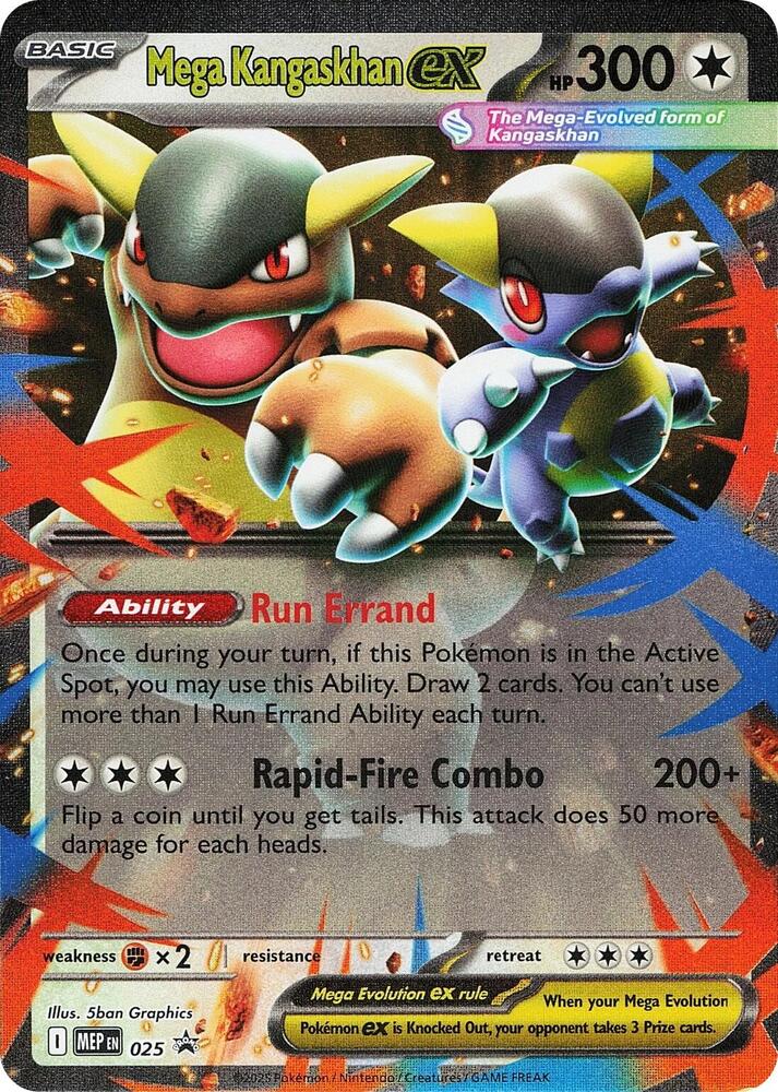 Mega Kangaskhan ex - MEP025 Black Star Promo Pokemon - NM/MINT