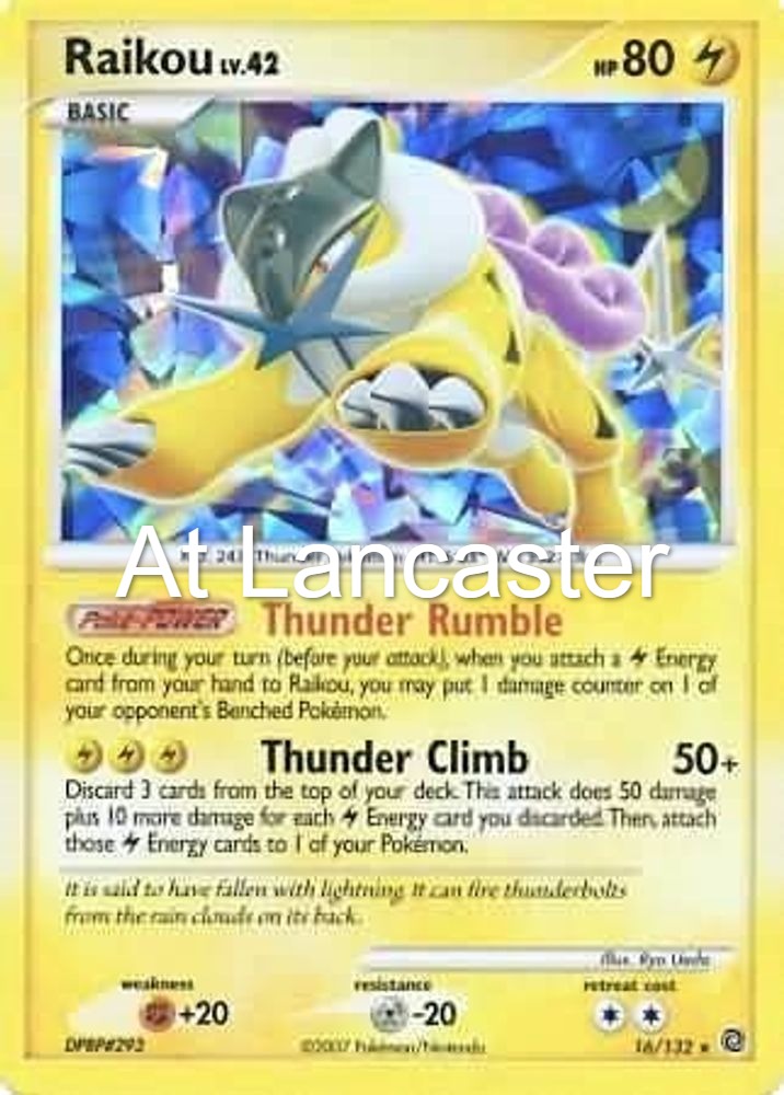 Raikou (Cracked Ice Holo) - 016/132 Miscellaneous Cards & Products Promo Pokemon - NM/LP (Lanc)