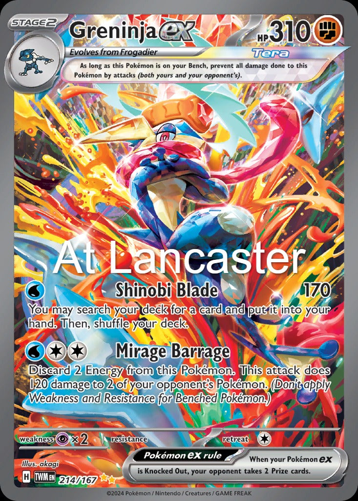 Greninja ex - 214/167 Twilight Masquerade Special Illustration Rare Pokemon - NM (Lanc)
