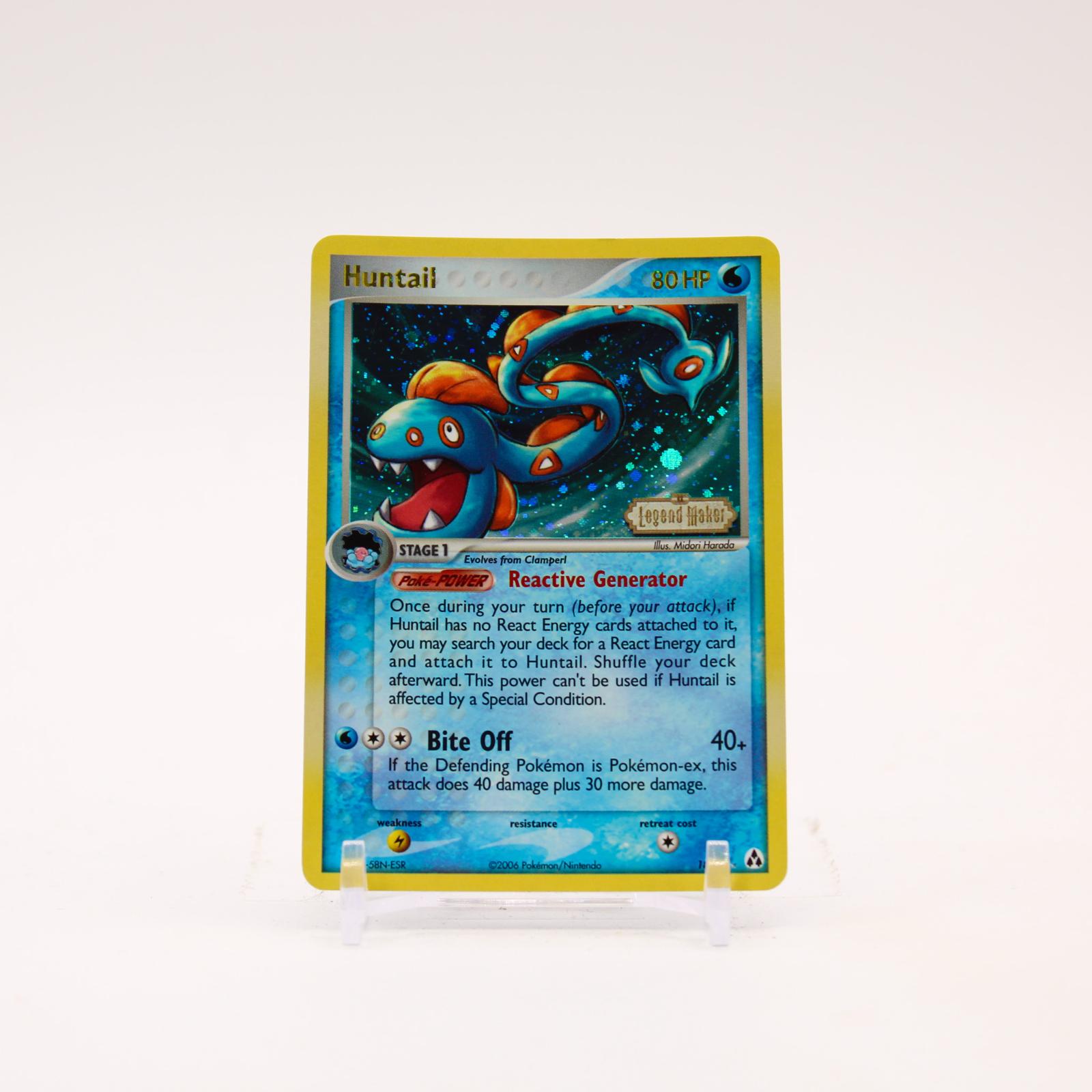 Huntail - 18/92 Legend Maker Reverse Holo Rare Pokemon - NM/LP
