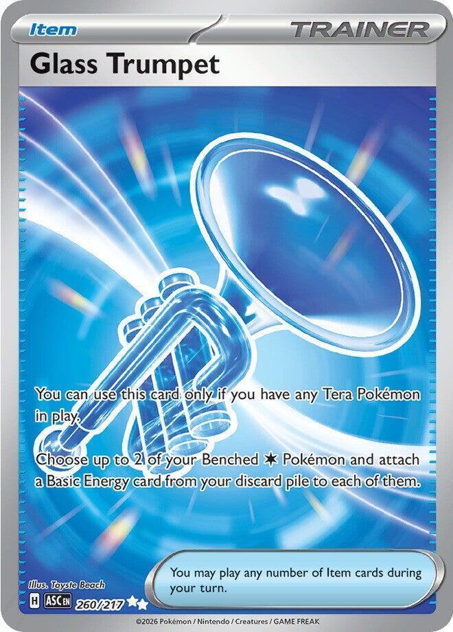 Glass Trumpet - 260/217 Ascended Heroes Full Art Trainer - NM/MINT