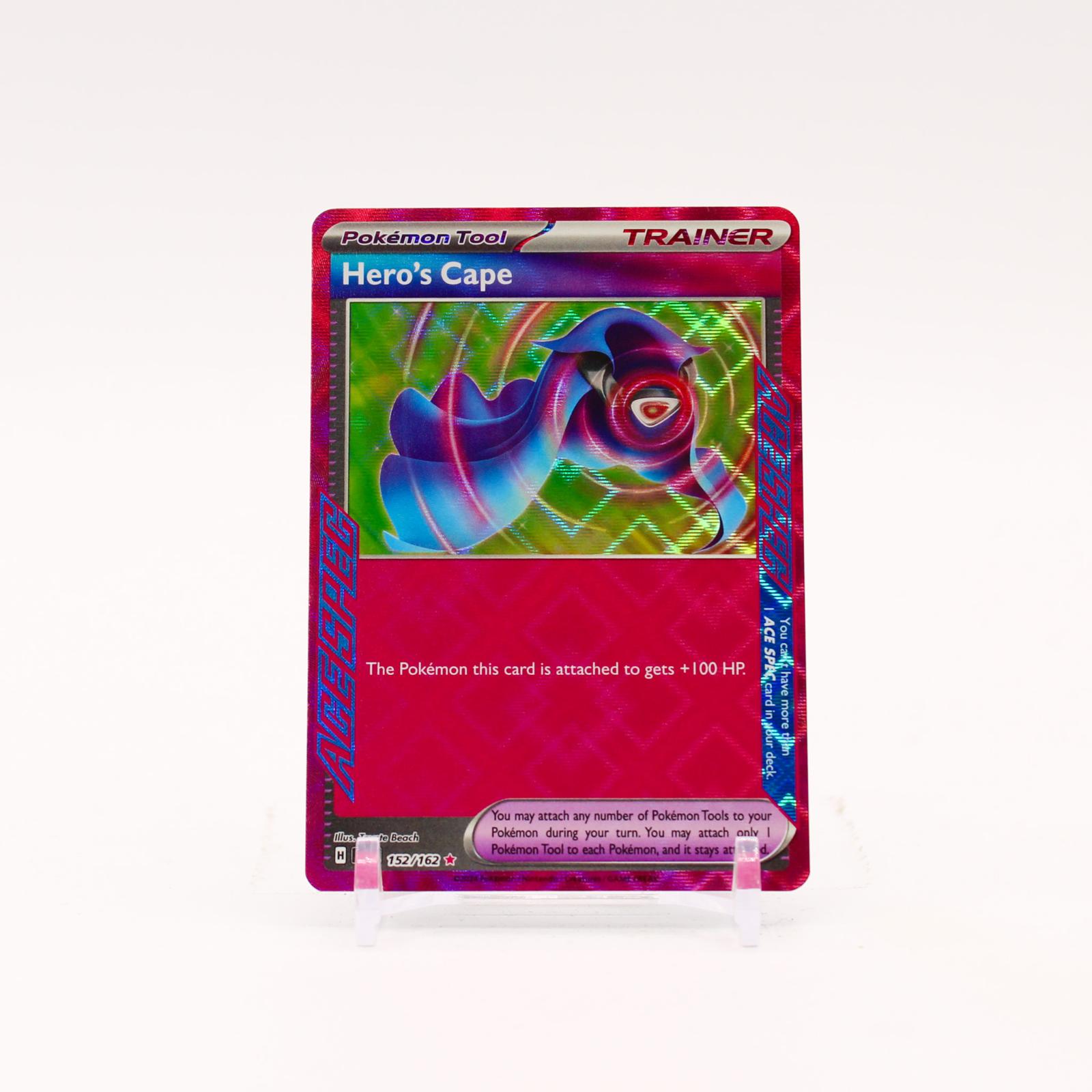Hero's Cape - 152/162 Temporal Forces Holo ACE SPEC Trainer - NM/MINT