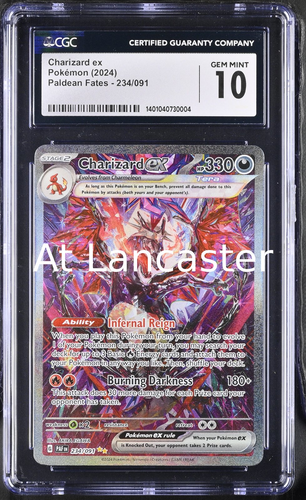 Charizard EX - 234/091 CGC 10 Special Illustration Rare Pokemon (Lanc)