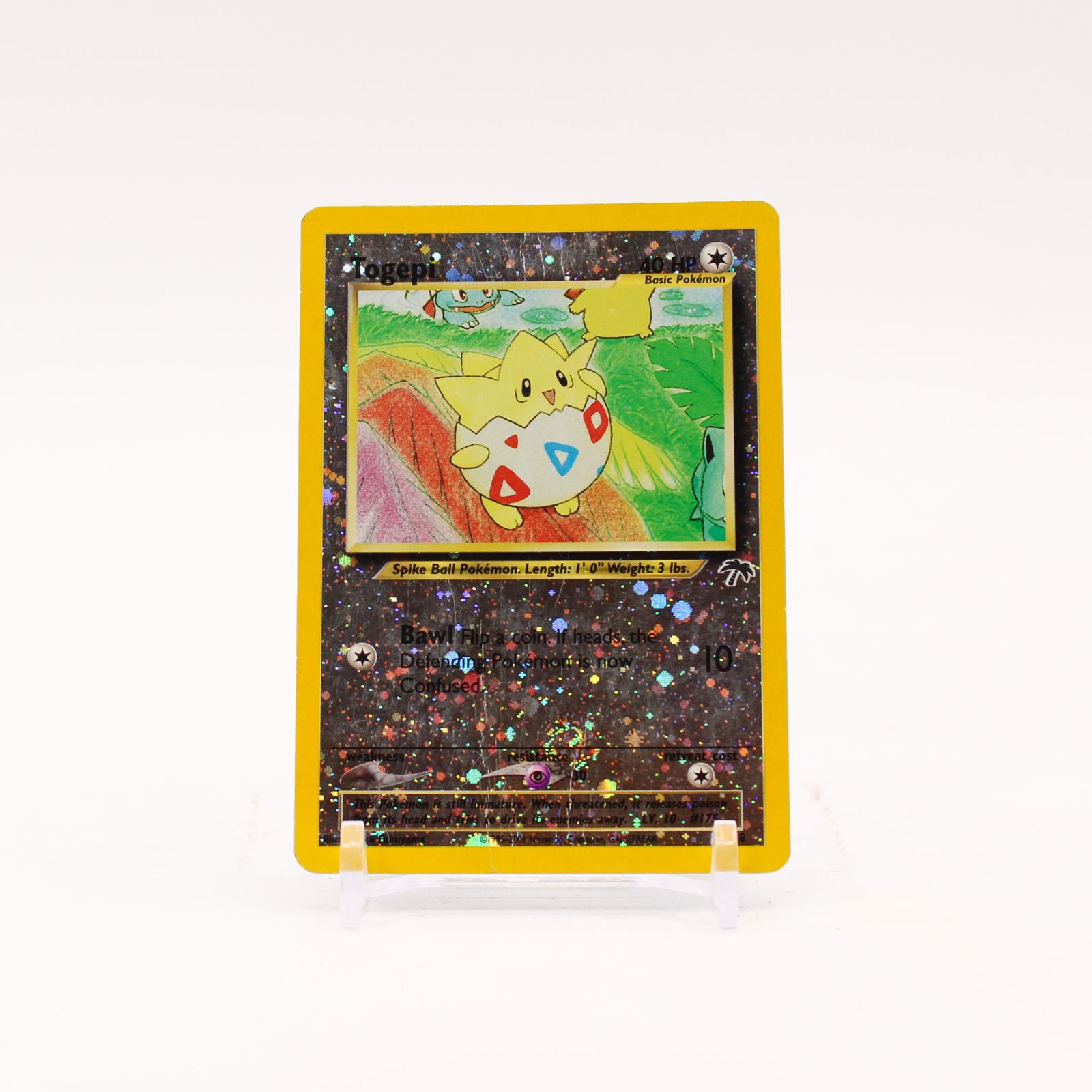 Togepi - 4/18 Southern Islands Reverse Holo SWIRL Pokemon - HP