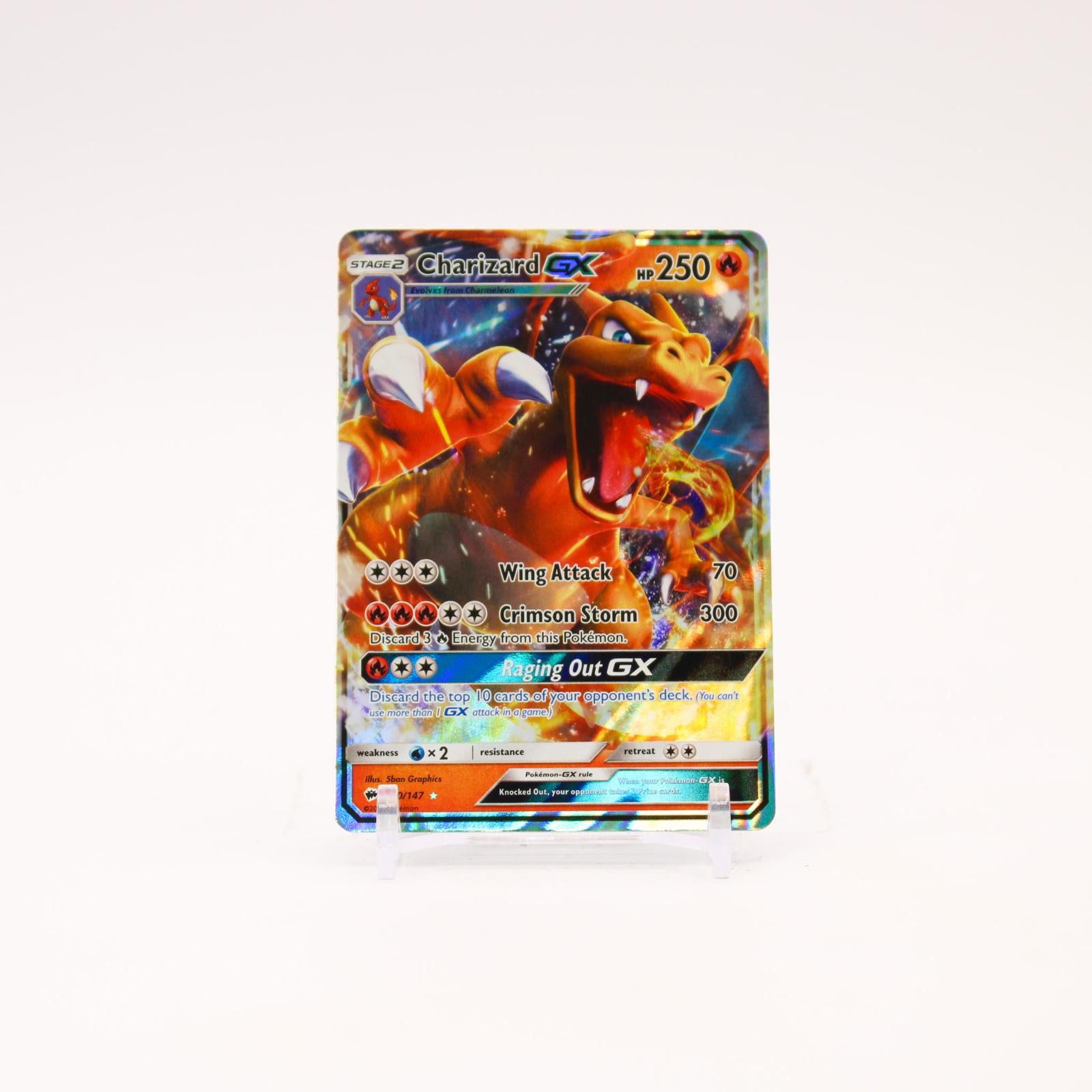 Charizard GX - 20/147 Burning Shadows Holo Ultra Rare Pokemon - LP