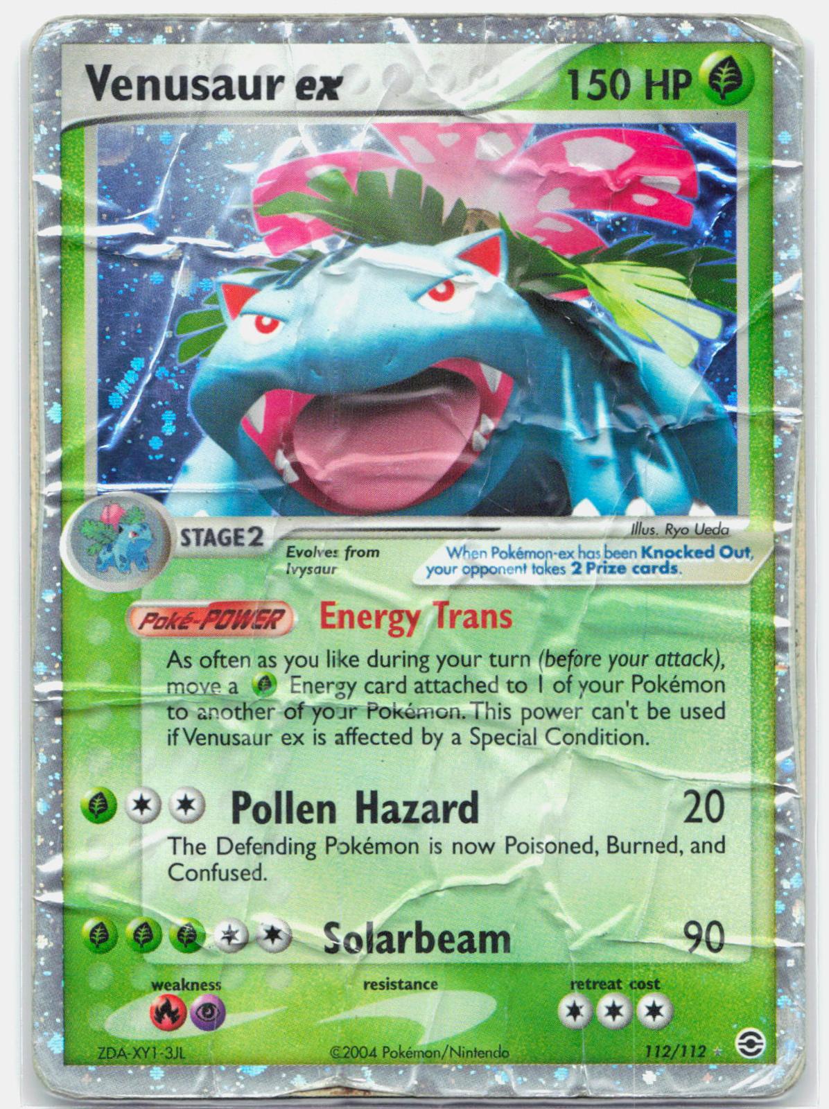Venusaur ex - 112/112 FireRed & LeafGreen Holo Ultra Rare Pokemon - DMG