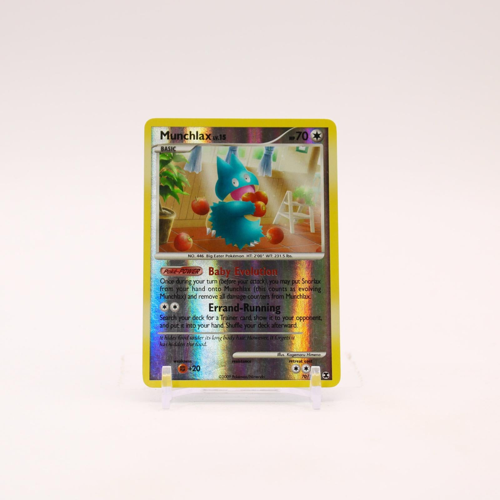 Munchlax - 70/111 Rising Rivals Reverse Holo Common Pokemon - LP