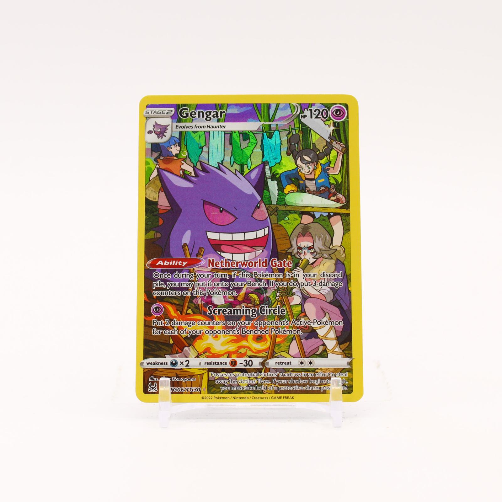 Gengar - TG06/TG30 Lost Origin Trainer Gallery Holo Rare Pokemon - NM