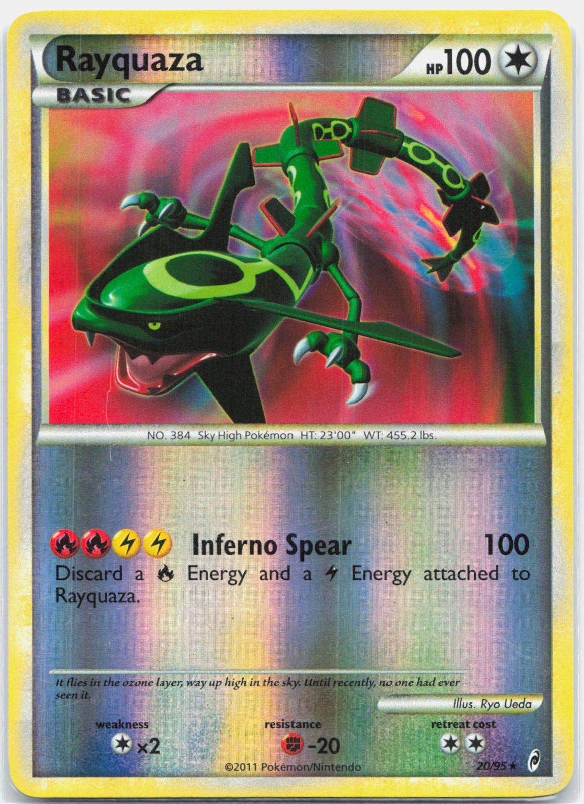 Rayquaza - 20/95 Call of Legends Reverse Holo Rare Pokemon - NM/LP