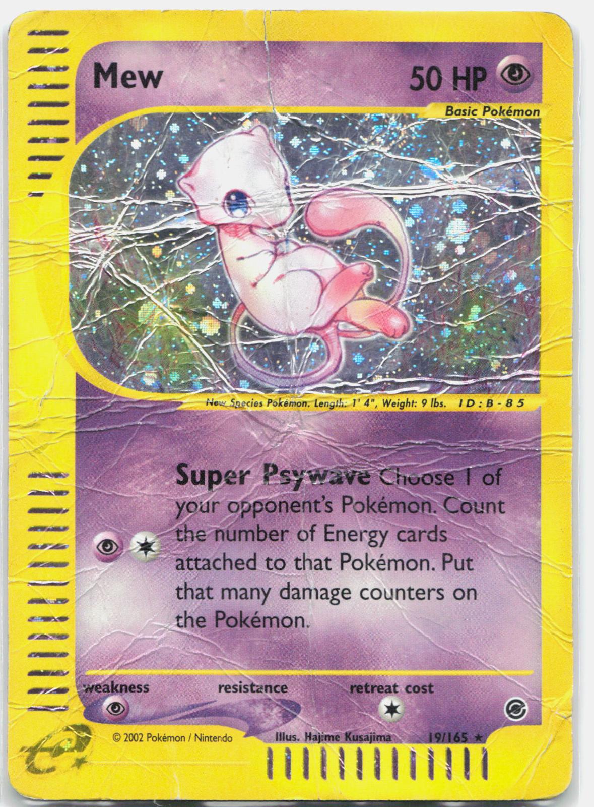 Mew - 19/165 Expedition Base Set Holo Rare Pokemon - DMG