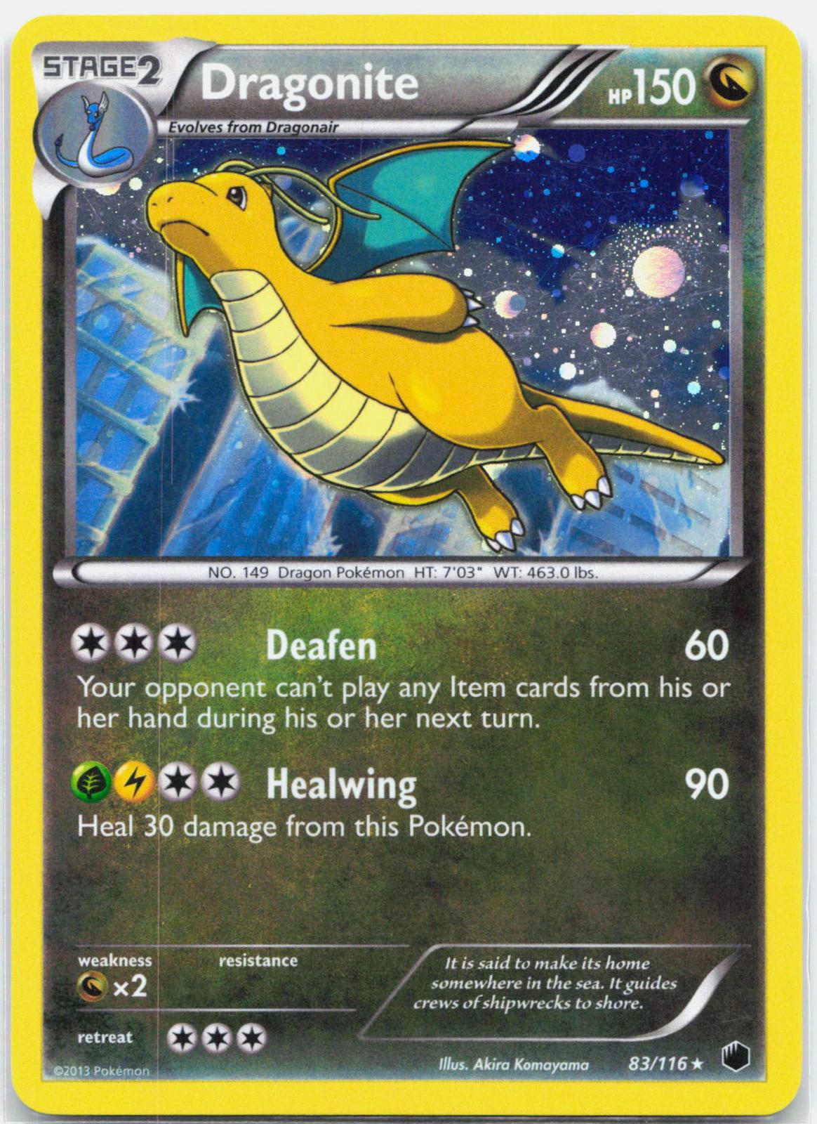 Dragonite - 83/116 Plasma Freeze Cosmos Holo Promo Pokemon - NM/LP