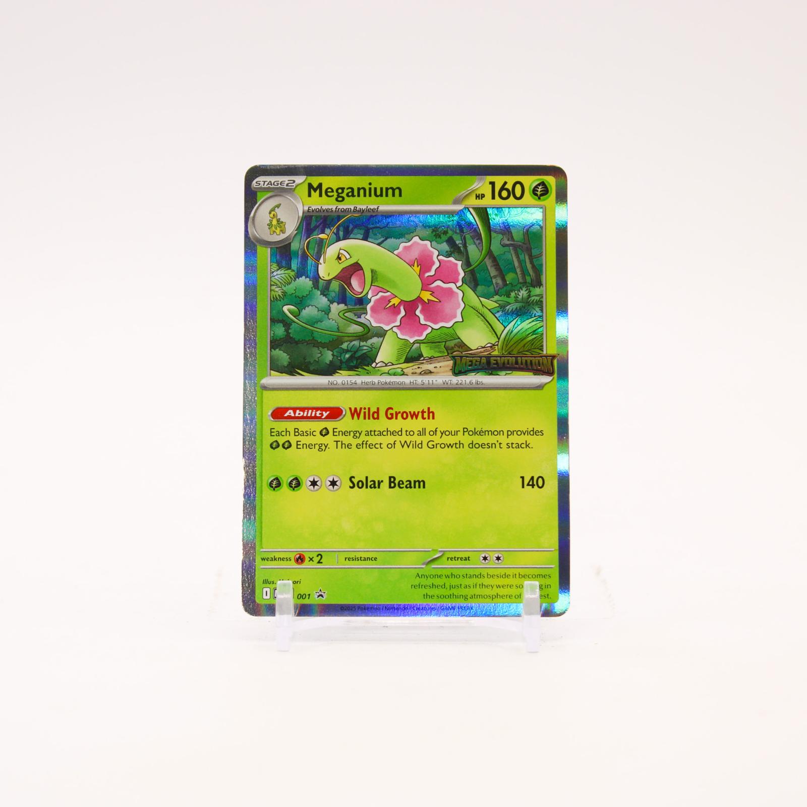 Meganium - MEP001 Mega Evolution Holo Promo Pokemon - NM/LP