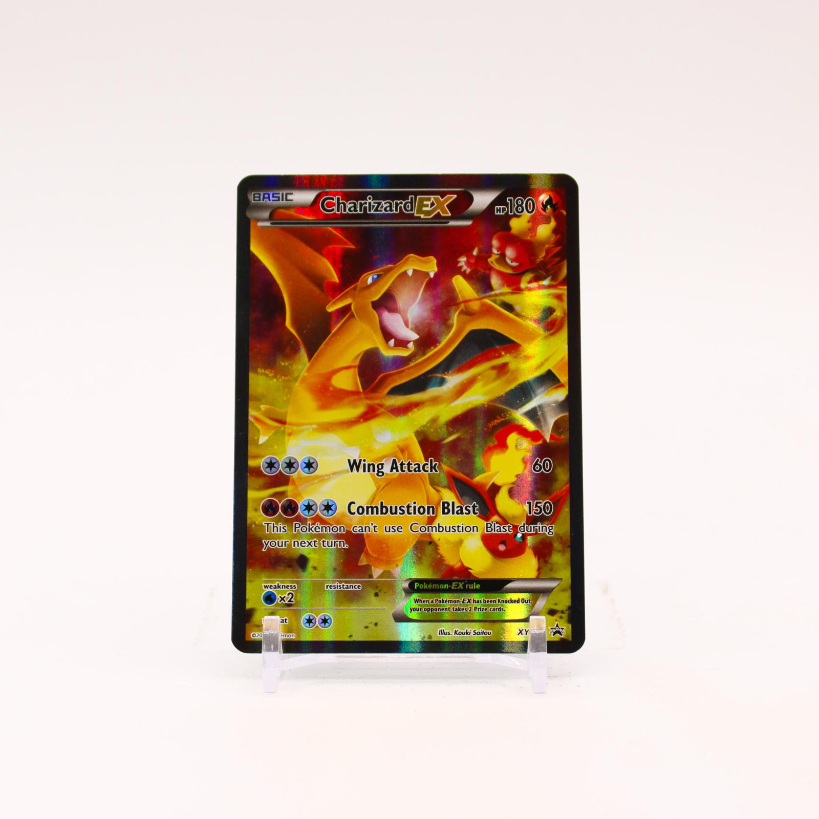 Charizard EX - XY121 Black Star Holo Promo Pokemon - LP/MP