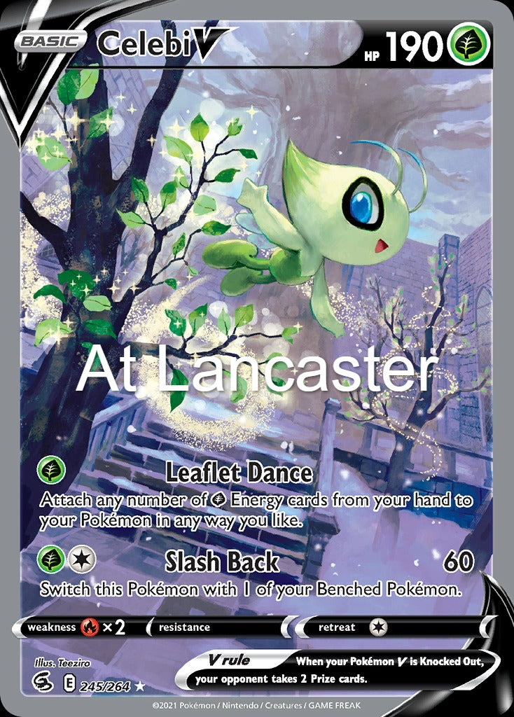 Celebi V - 245/264 Fusion Strike Ultra Rare Pokemon - NM (Lanc)