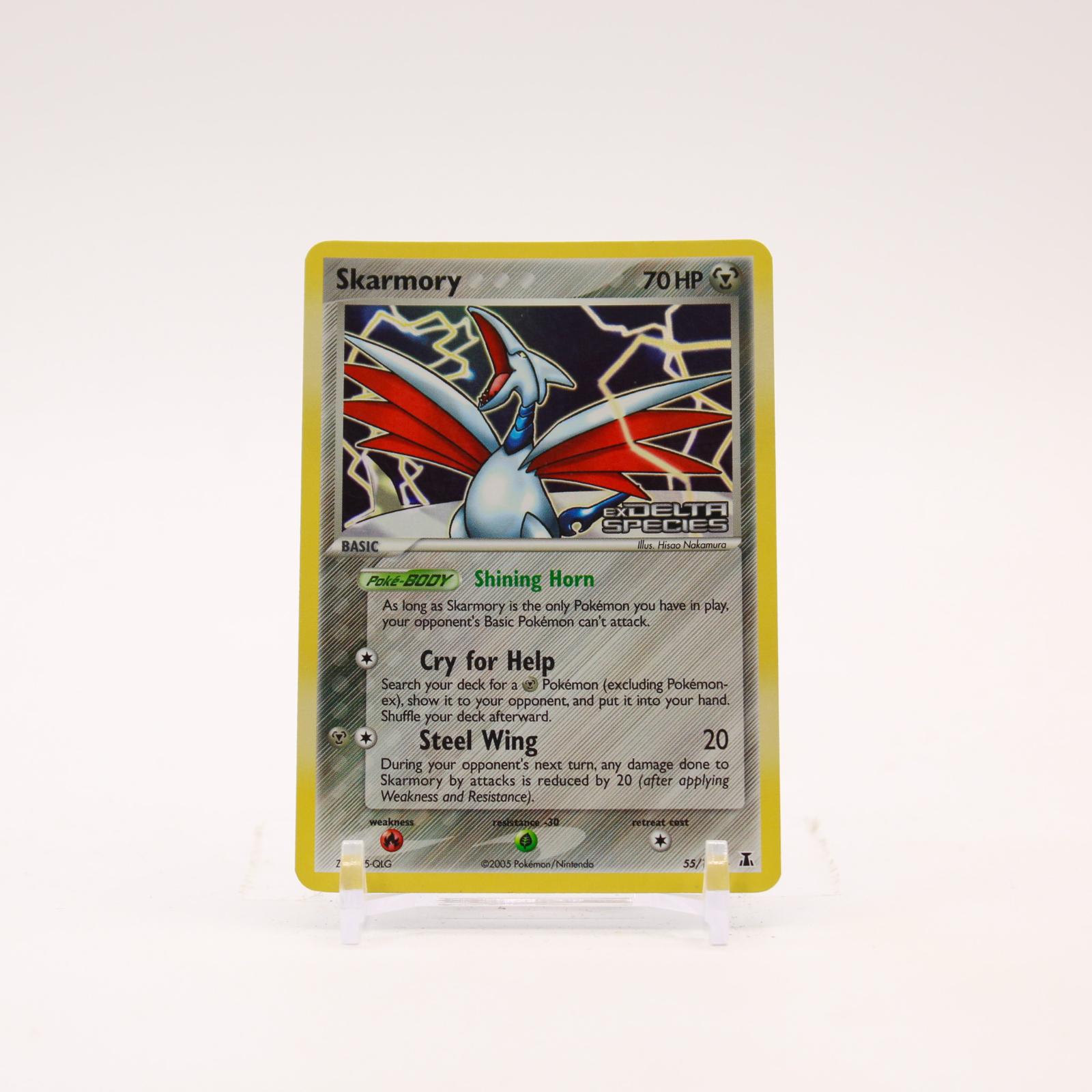Skarmory - 55/113 Delta Species Reverse Holo Uncommon Pokemon - LP/MP