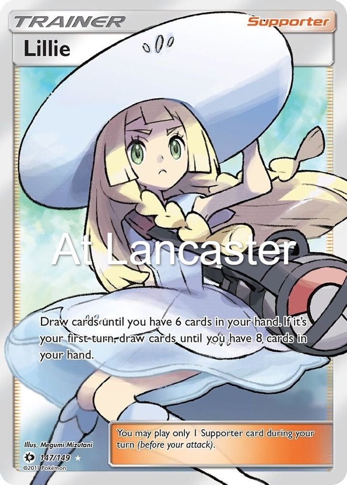 Lillie (Full Art) - 147/149 SM Base Set Ultra Rare Pokemon - NM (Lanc)
