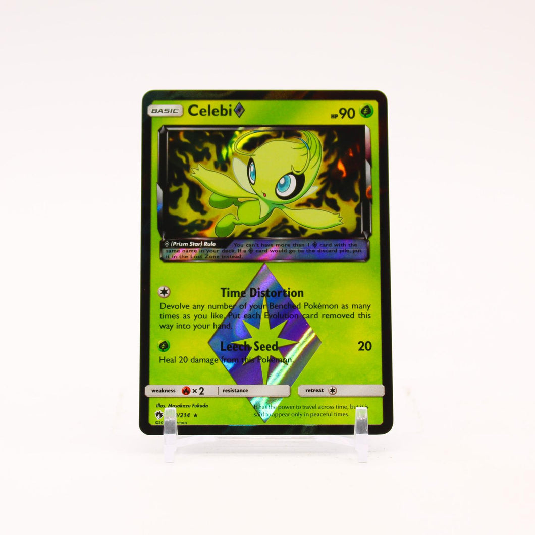 Celebi - 19/214 Lost Thunder Holo Prism Star Rare Pokemon - NM – Key ...