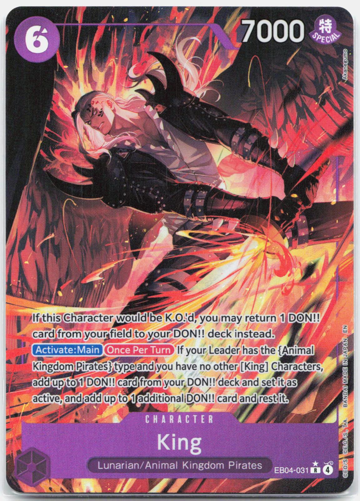 King Alternate Art - EB04-031 The Azure Sea's Seven R One Piece - NM