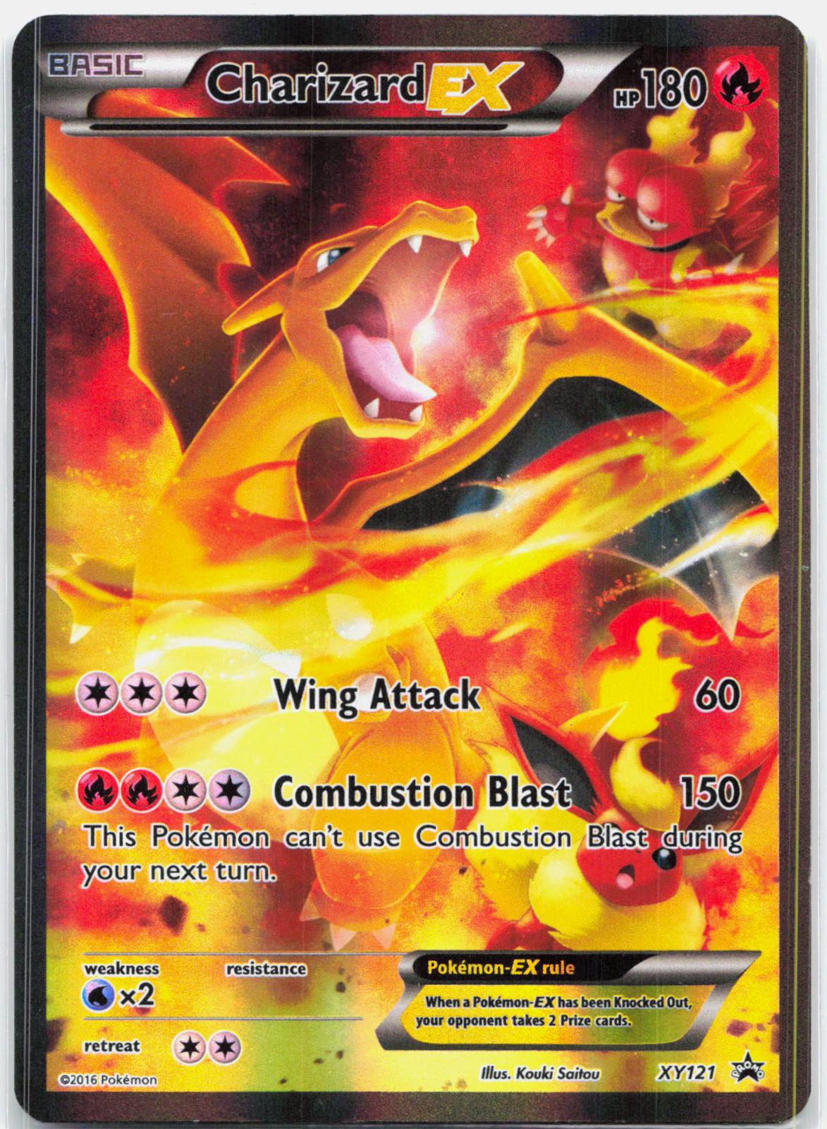 Charizard EX - XY121 Black Star Promo Alternate Art Pokemon - MP