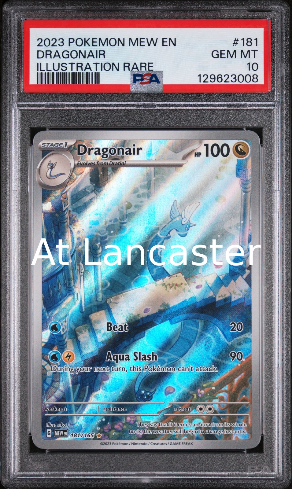 Dragonair - 181/165 PSA 10 151 Illustration Rare Pokemon (Lanc)