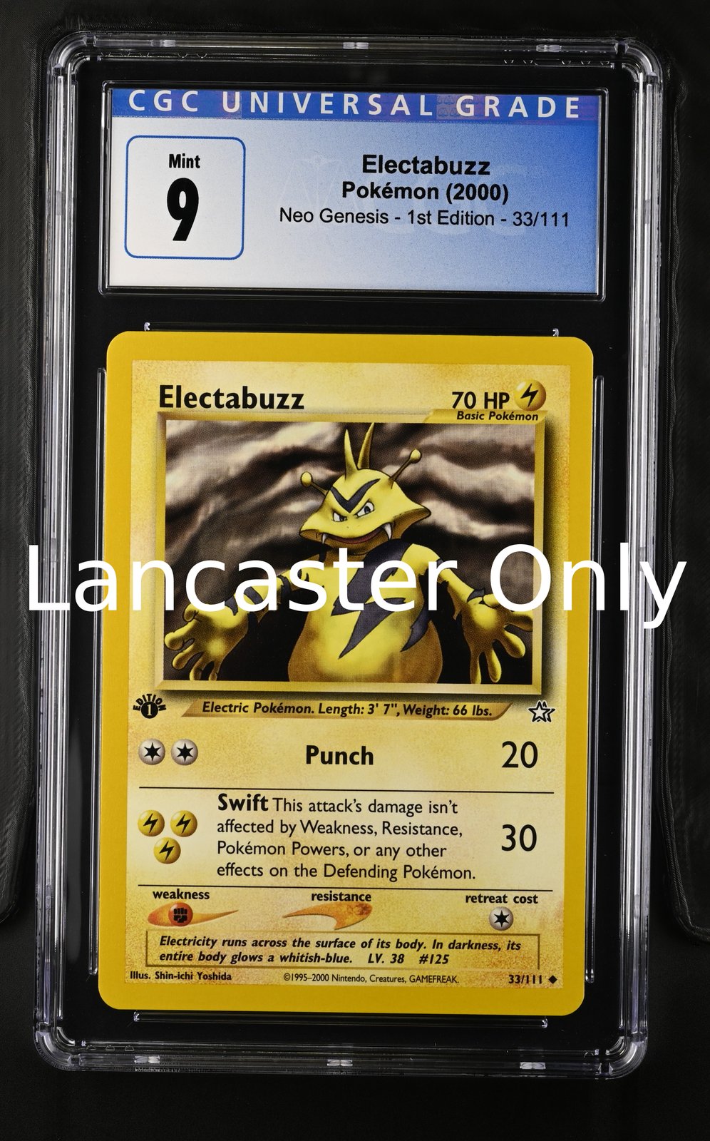 Electabuzz - 33/111 CGC 9 Neo Genesis - 1st Ed. Pokemon