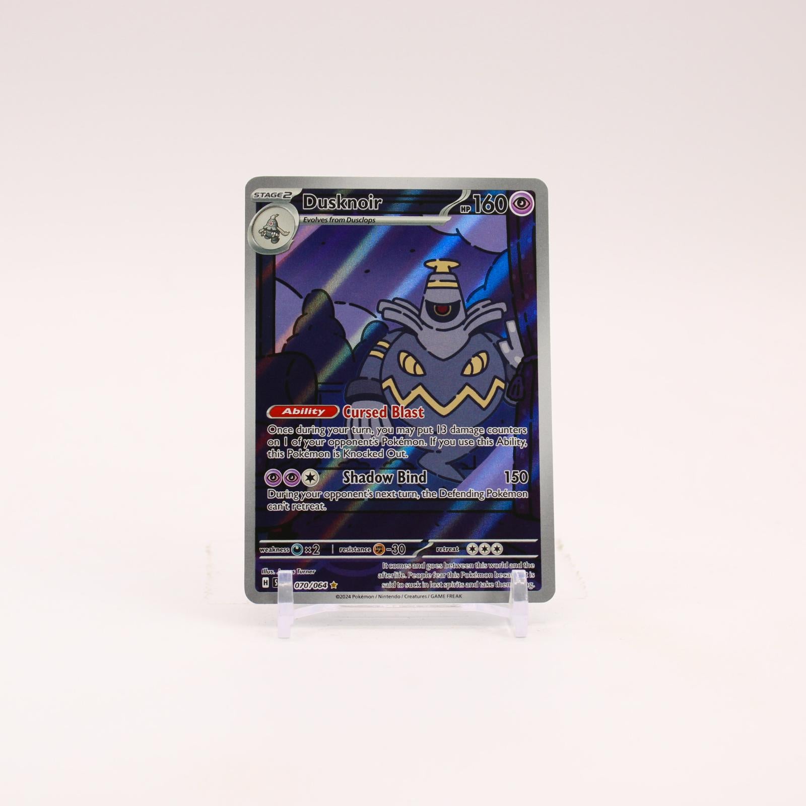 Dusknoir - 070/064 Shrouded Fable Illustration Rare Pokemon - NM