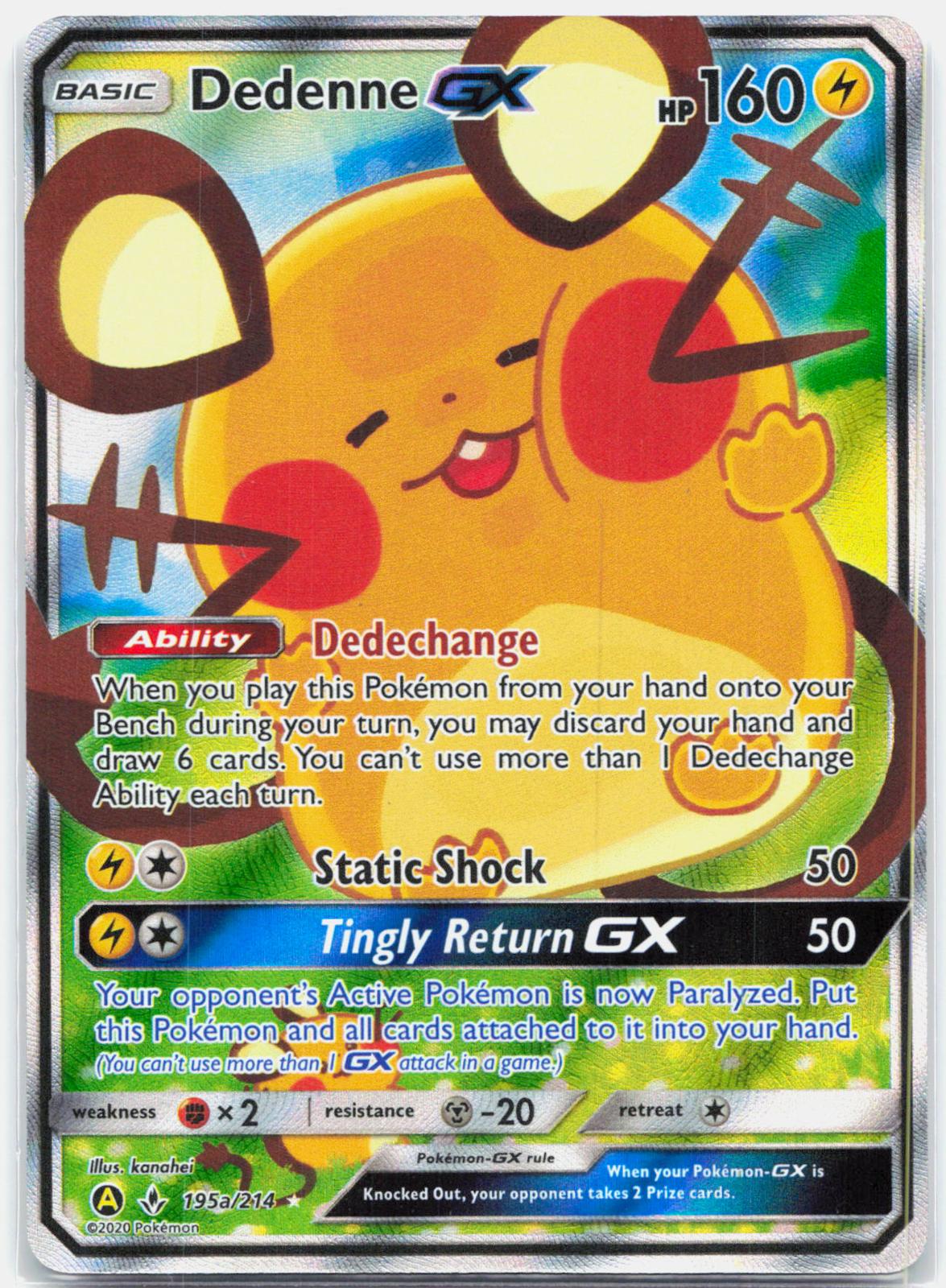 Dedenne GX - 195A/214 Alternate Art Promos Holo Promo Pokemon - NM