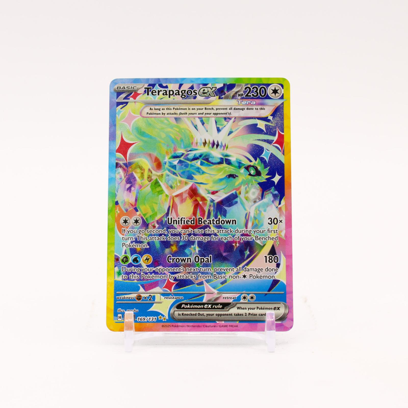 Terapagos ex - 169/131 Prismatic Evolutions Special Illustration Pokemon - NM