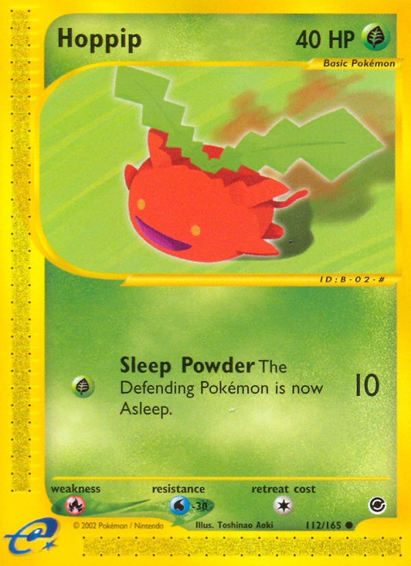 Hoppip - 112/165 Expedition Base Set Common Pokemon - NM
