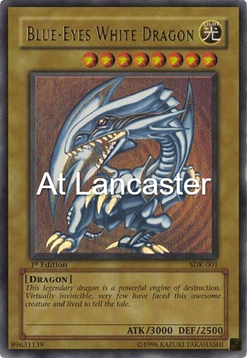 Blue-Eyes White Dragon - SDK-001 Starter Deck: Kaiba Ultra Rare Yu-Gi-Oh - LP/MP (Lanc)