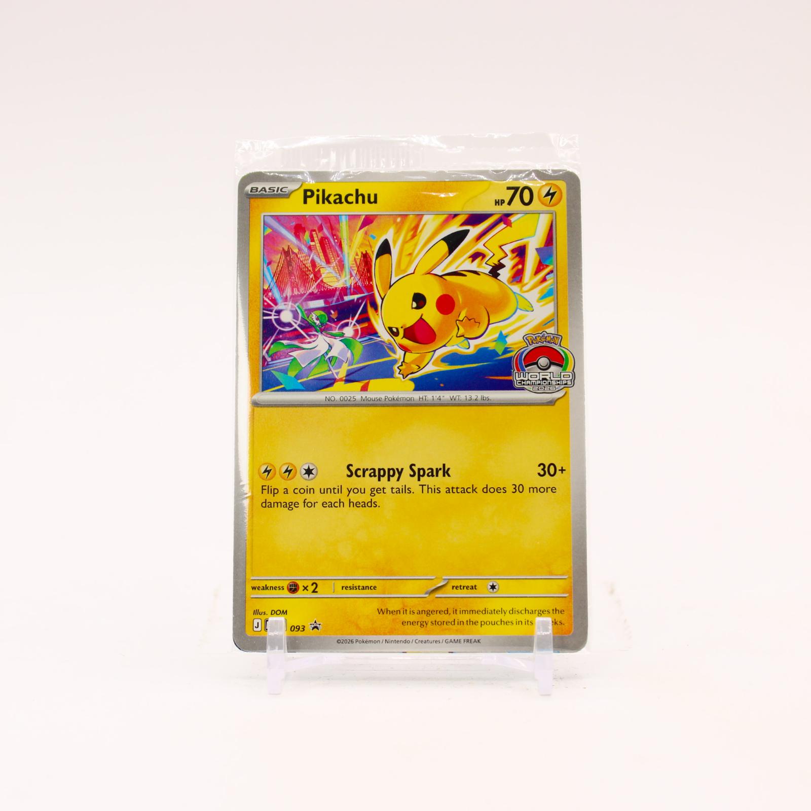 Pikachu - MEP093 SEALED Mega Evolution Promo Pokemon - NM/MINT