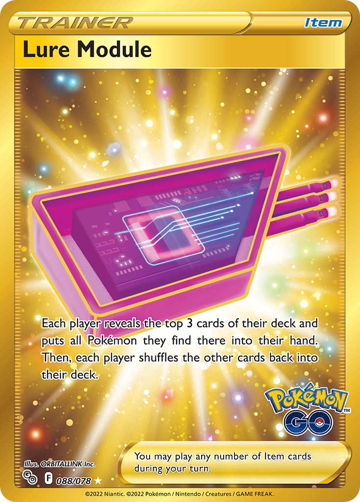 Lure Module - 088/078 Pokemon GO Secret Rare Holo Pokemon - NM
