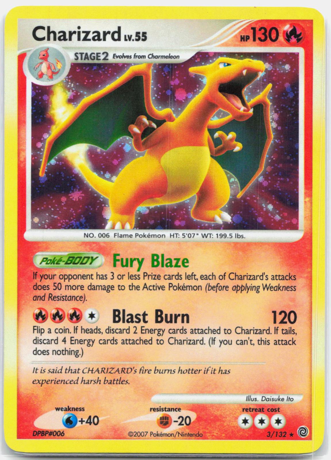 Charizard - 3/132 Secret Wonders Holo Rare Pokemon - LP