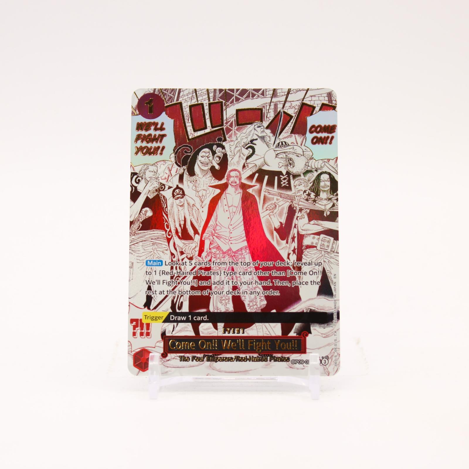 Come On!! We'll Fight You!! Alternate Art - OP09-020 Premium Booster The Best Vol. 2 R One Piece - NM