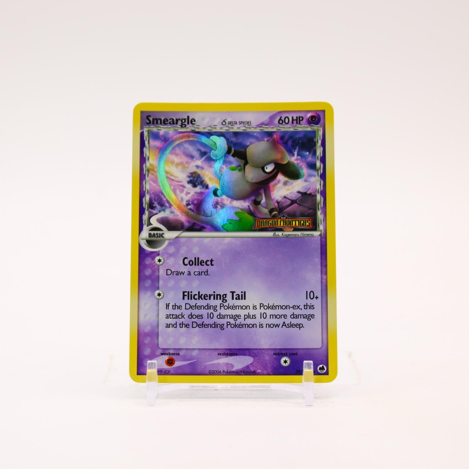 Smeargle - 39/101 Dragon Frontiers Reverse Holo Uncommon Pokemon - LP/MP