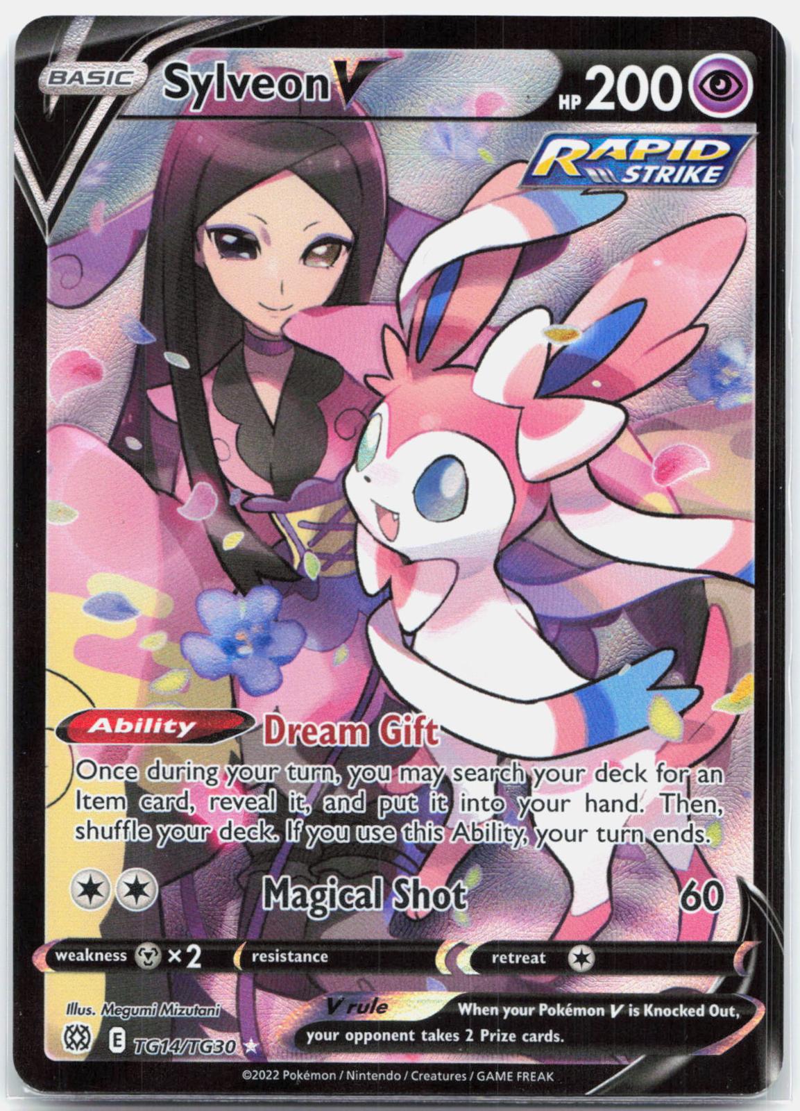 Sylveon V - TG14/TG30 Brilliant Stars Trainer Gallery Pokemon - NM